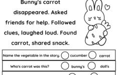 Kindergarten Reading Worksheets And Printables with Reading Comprehension Worksheet For Kinder
