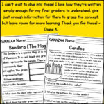 Kwanzaa Holidays Reading Comprehension Passages K 2   Classful For Kwanzaa Reading Comprehension Worksheets