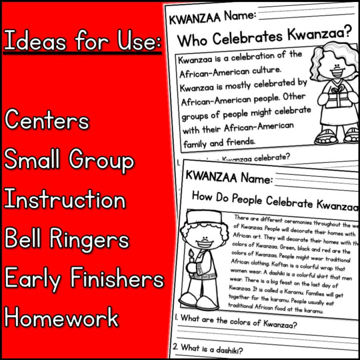 Kwanzaa Reading Comprehension Worksheets Kwanzaa Reading Comprehension Worksheets