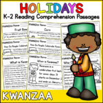 Kwanzaa Holidays Reading Comprehension Passages K 2 | Madeteachers Pertaining To Kwanzaa Reading Comprehension Worksheets