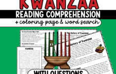 Kwanzaa | Reading Comprehension Passage With Questions, December in Kwanzaa Reading Comprehension Worksheets