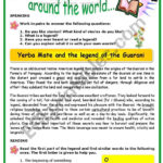 Legends From Around The World Series (1)   Esl Worksheettricia973 Regarding Legends Reading Comprehension Worksheets