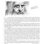 Leonardo Da Vinci  The Modern Man (Biographical Passage And For Leonardo Da Vinci Reading Comprehension Worksheet