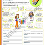 Let´s Go Shopping!"   Reading + Writing + Speaking Activity For For Shopping For Clothes Reading Comprehension Worksheets