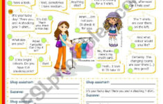 Let´s Go Shopping!" - Reading + Writing + Speaking Activity For for Shopping For Clothes Reading Comprehension Worksheets