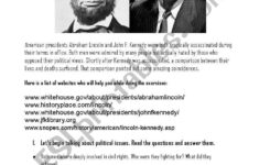 Lincoln And Kennedy: Coincidences Or Inventions (Reading in Esl Reading Comprehension Worksheets Kennedy