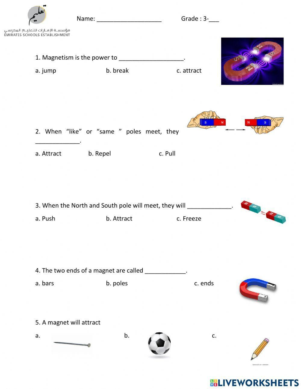 Magnetism And Electricity 4Th Grade Worksheets Online inside Science Reading Comprehension Worksheet Magnetism and Electricity