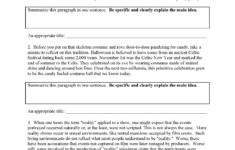 Main Idea Worksheets | Ereading Worksheets regarding Reading Comprehension Worksheet Main Idea