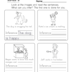 Making Inferences Worksheet For 1St Grade (Free Printable) With Inference In Reading Comprehension Worksheet