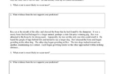 Making Predictions Worksheet 1 | Reading Activity with regard to Prediction Reading Comprehension Worksheet
