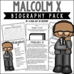Malcolm X Biography Activities For 3Rd 4Th 5Th Grade | No Prep With Malcolm X Reading Comprehension Worksheets