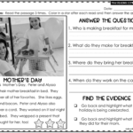 May Reading Comprehension Answering Wh Questions: 3 Levels {Real With May Reading Comprehension Worksheets
