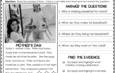 May Reading Comprehension Answering Wh Questions: 3 Levels {Real with May Reading Comprehension Worksheets