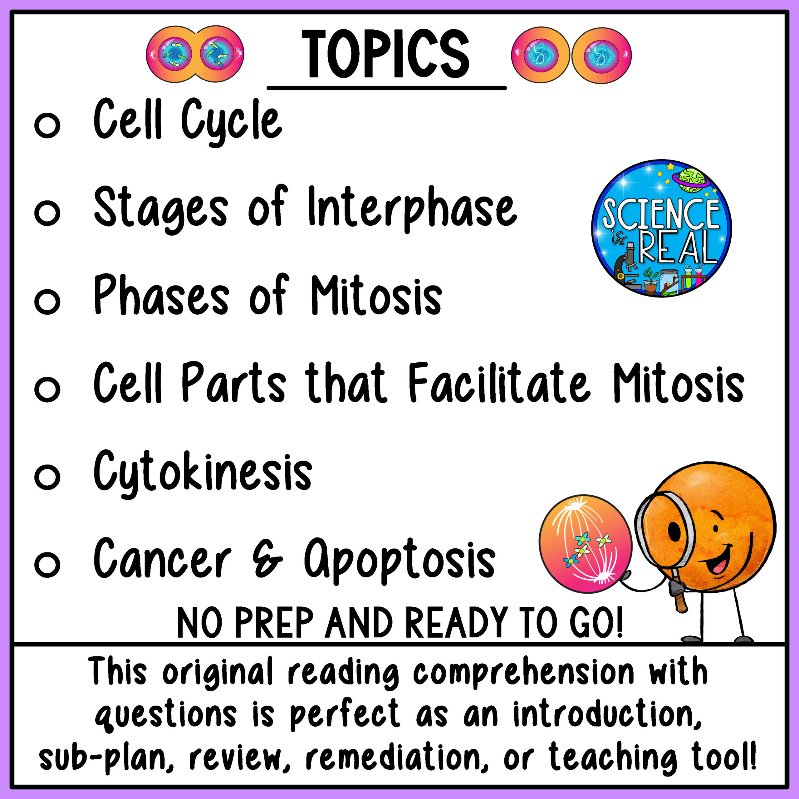 Mitosis Reading Comprehension And Questions - Classful regarding Cell Division Reading Comprehension Worksheet Mitosis And Meiosis Science