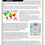 Modern Slavery Reading For Detail (D…: English Esl Worksheets Pdf With Regard To Slavery Reading Comprehension Worksheets