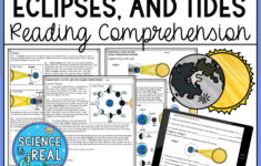 Moon Phases, Eclipses, And Tides Reading Comprehension Activity with Moon Phases Reading Comprehension Worksheet Middle School