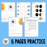 Moon Phases   Reading Comprehension Worksheets With Regard To Moon Phases Reading Comprehension Worksheet Middle School