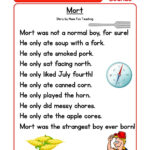 Mort Phonics Reading Comprehension Story Worksheet   Or Sound Within Teacher Worksheets Reading Comprehension