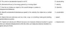 Motion, Aceleration, Speed, And Velocity Worksheet - Wordmint intended for Speed And Velocity Reading Comprehension Worksheet