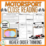 Motorsport Reading Comprehension Passages And Questions Pertaining To Race Car Reading Comprehension Worksheet