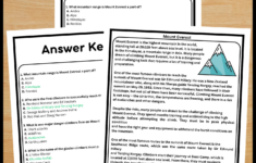 Mount Everest Eeading Comprehension Worksheets | Study Prints with regard to Mt. Everest Reading Comprehension Worksheets