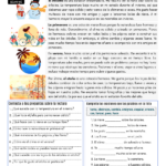 My Favorite Season In Spanish   Pdf Reading Worksheet   Spanish In Spanish Reading Comprehension Worksheets Free