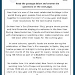 New Years   Reading Comprehension Worksheet | Games4Esl Intended For New Year&#039;s Reading Comprehension Worksheets