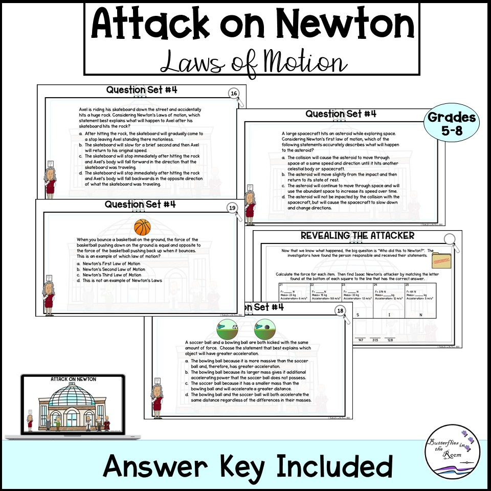 Newton&amp;#039;S Laws Of Motion Escape Room Activity - Classful with regard to Newton&amp;#039;S Laws Of Motion Reading Comprehension Worksheet