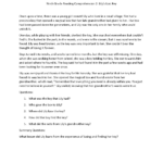 Ninth Grade Reading Comprehension Worksheets | Passages & Question Regarding Year 9 Reading Comprehension Worksheets