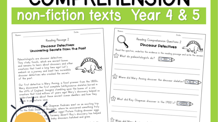 Year 4 Quick Reading Comprehension Worksheets Year 4 Quick Reading Comprehension Worksheets