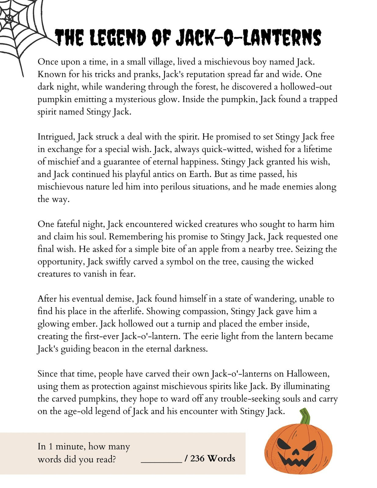 Page 14 - Free And Customizable Reading Templates intended for Free Halloween Reading Comprehension Worksheets