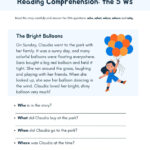 Page 18   Free And Customizable Reading Templates Intended For 5 Ws Reading Comprehension Worksheet