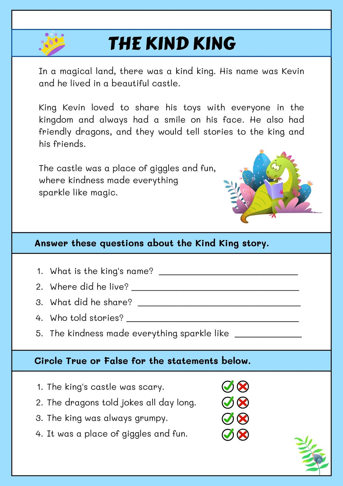 Page 2 - Free Printable 2Nd Grade Reading Worksheet Templates | Canva in Reading For Everyone Worksheets