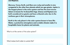 Page 5 - Customize 377+ Reading Comprehension Worksheets Templates regarding Neptune Reading Comprehension Worksheet