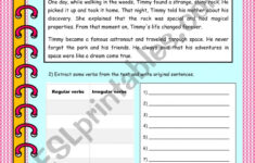 Past Simple - Reading Comprehension (Regular And Irregular Verbs inside Present Simple Reading Comprehension Worksheets Irregular