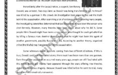 Perfect Modals / The Assassination Of John Kennedy - Esl Worksheet throughout Esl Reading Comprehension Worksheets Kennedy