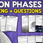 Phases Of The Moon Reading Comprehension Passage + Questions With Phases Of The Moon Reading Comprehension Worksheet