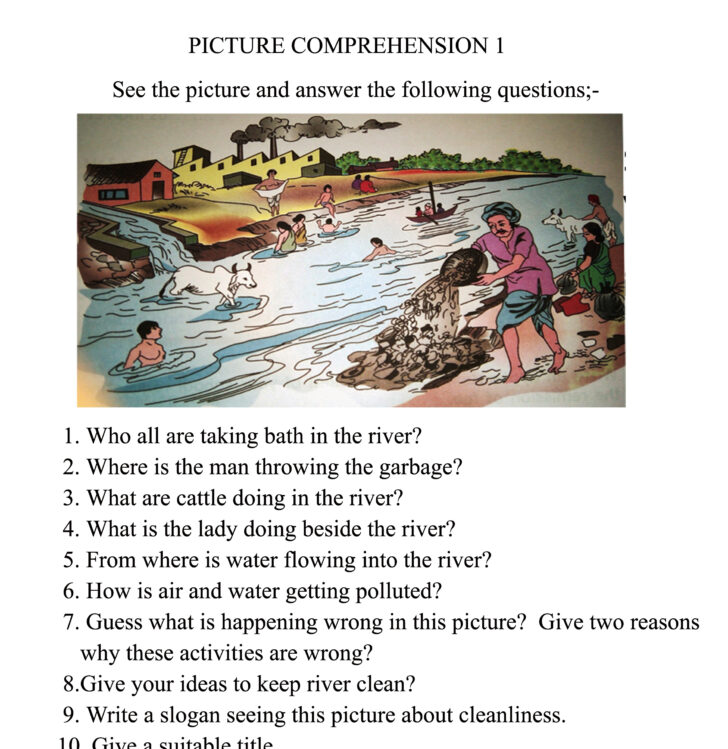 Ocean Pollution Comprehension Worksheets
