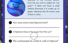 Pinayaan Ali On Me &amp; My Planet Friend | Reading Comprehension intended for Neptune Reading Comprehension Worksheet
