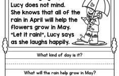 Pinelizabeth M'Howell On {Early Childhood Education} | First intended for May Reading Comprehension Worksheets