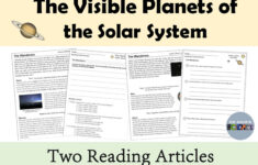 Planets And The Solar System Reading Comprehension Passage And throughout Solar System Reading Comprehension Worksheets High School