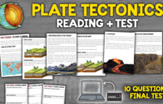 Plate Tectonics Reading Comprehension Activity for Plate Boundaries Reading Comprehension Worksheet