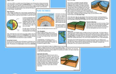 Plate Tectonics Reading - Reading Comprehension Worksheets - Laney Lee regarding Plate Boundaries Reading Comprehension Worksheet