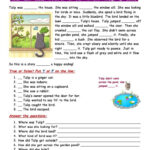 Prepositions And Past Simple Tense W…: English Esl Worksheets Pdf With Regard To Preposition Reading Comprehension Worksheets
