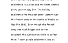 Printable Grade 5 Cinco De Mayo Worksheets Download regarding Cinco De Mayo Reading Comprehension Worksheet