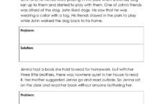 Printable Grade 5 Identifying Problems And Solutions In Reading pertaining to Problem And Solution Reading Comprehension Worksheets
