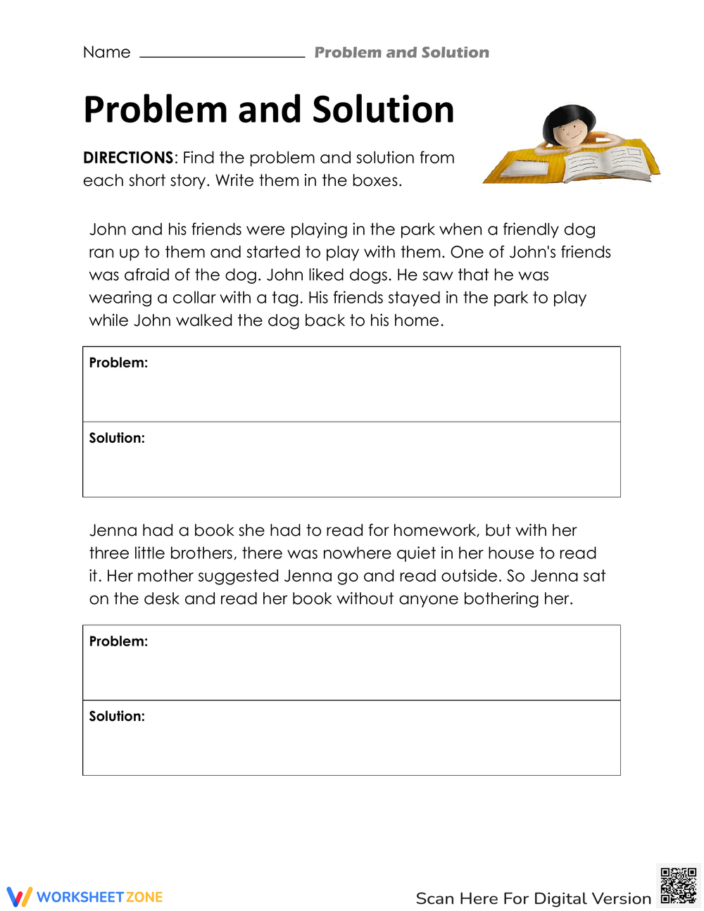 Printable Grade 5 Identifying Problems And Solutions In Reading pertaining to Problem And Solution Reading Comprehension Worksheets