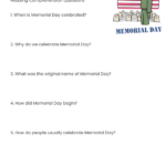 Printable Memorial Day Worksheets With Free Printable Memorial Day Reading Comprehension Worksheets