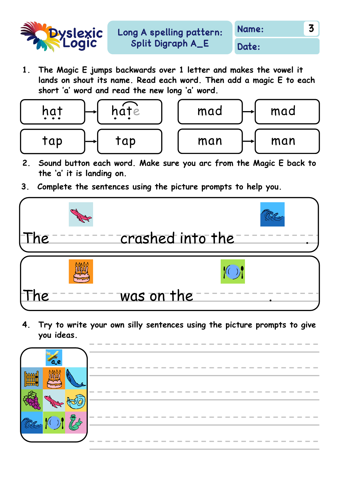 Printable Phonics Support Resources — Dyslexic Logic with regard to Dyslexia Reading Comprehension Worksheets