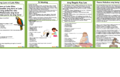 Printable Reading Materials (Phil-Iri Stories) Grade 4 - Creative Guro pertaining to Filipino Reading Comprehension Worksheets
